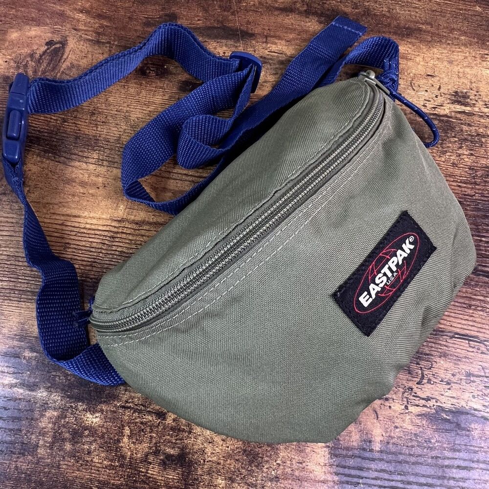 Eastpak Green Blue Strap Hip Pack Single Strap Fanny Pack Waist Sling Back Bag